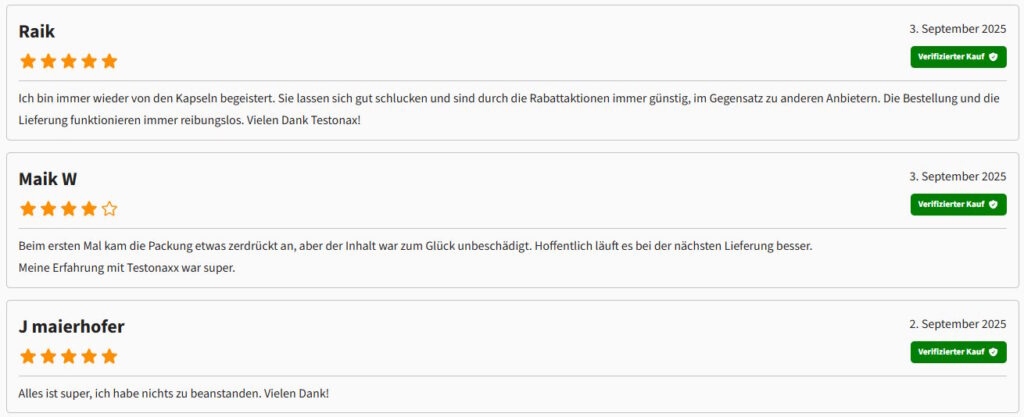 Testonax Erfahrungen